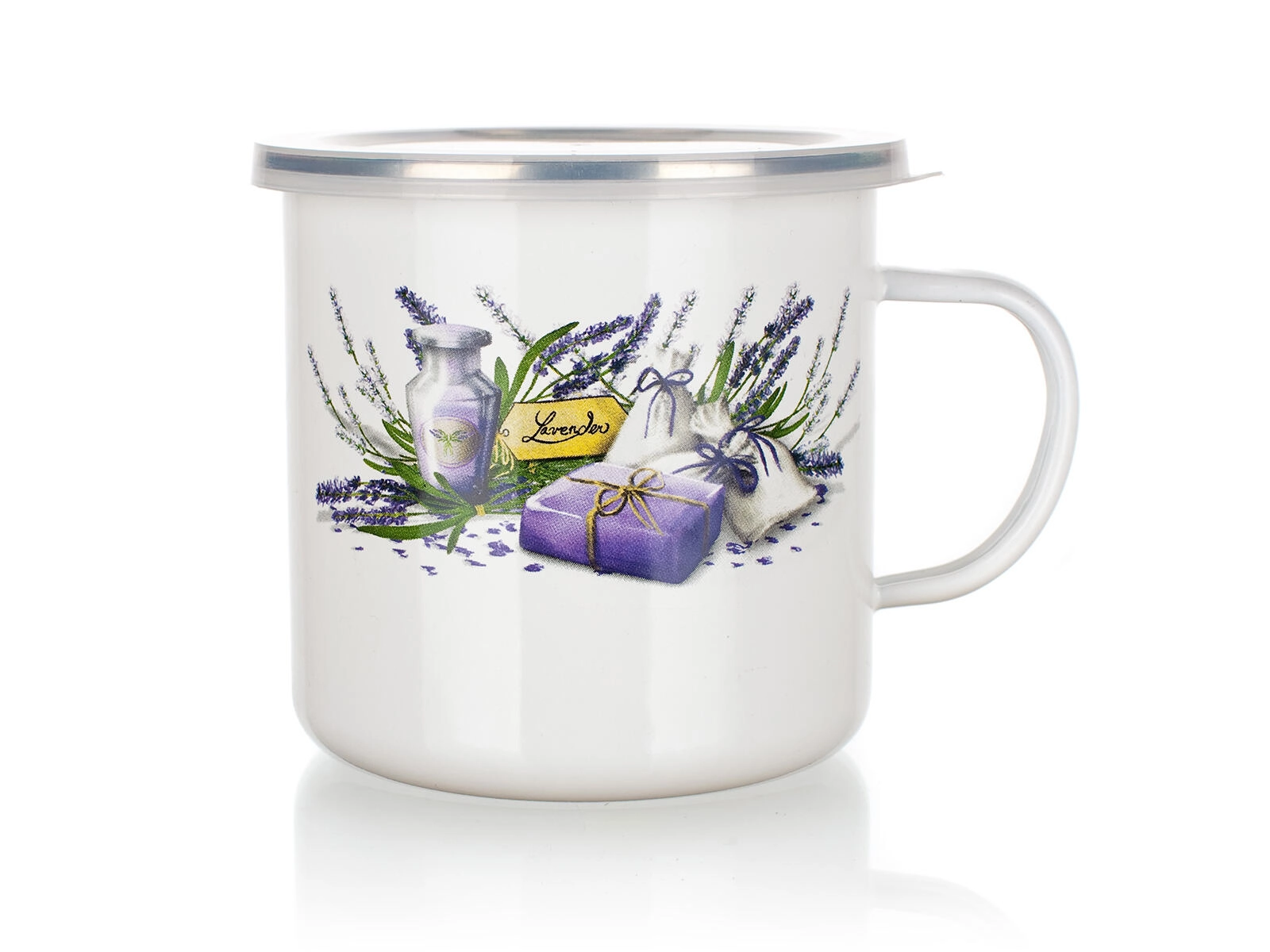 Banquet Hrnek smalt. 0,7 L Levandule