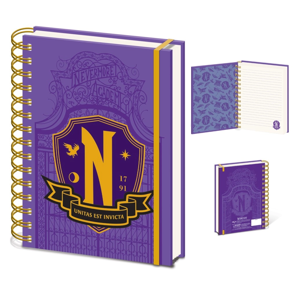 E-shop Pyramid International Zápisník Wednesday Nevermore Shield A5