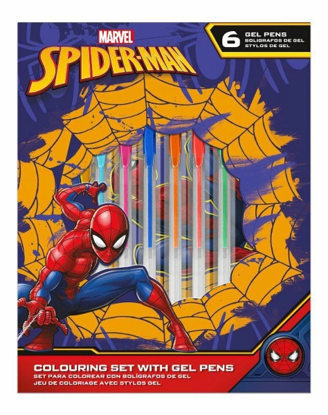 E-shop Kreatívna sada MARVEL SPIDER-MAN – zápisník a gélové perá