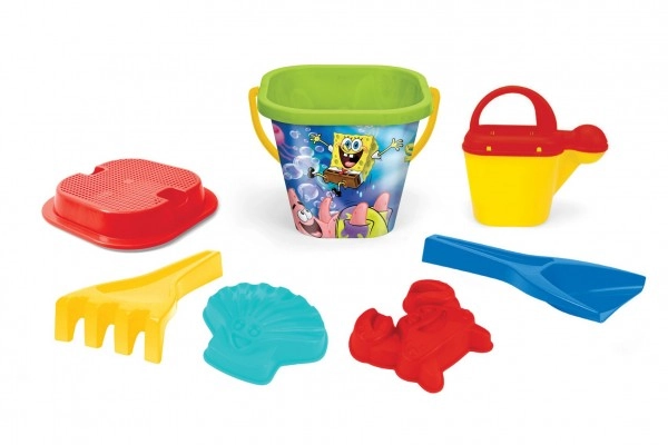 Wader Súprava na piesok 7ks plast SpongeBob 3 farby 19x27x19cm 12m+