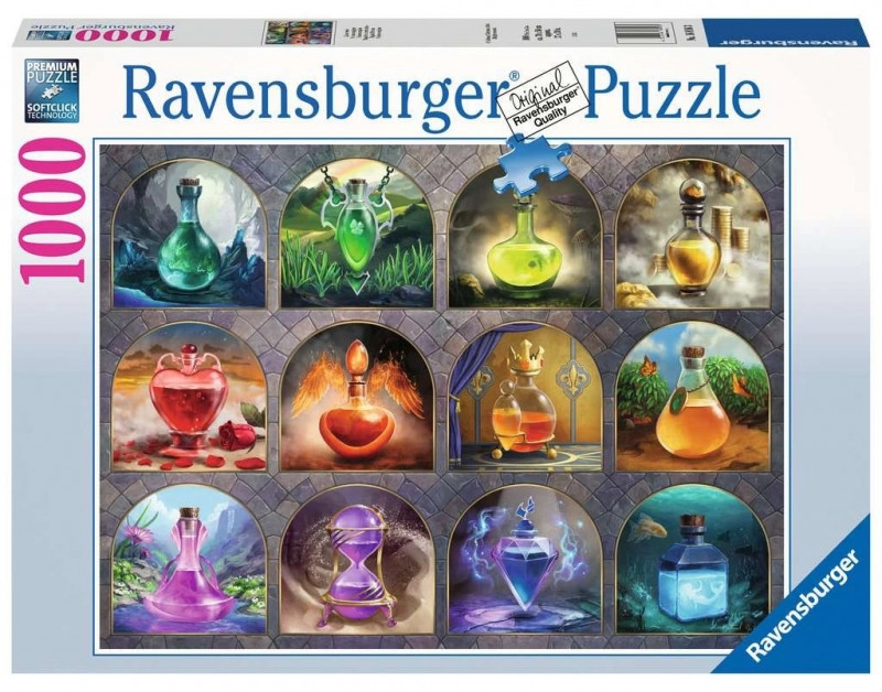 E-shop Ravensburger Puzzle Čarovné elixíry 1000 dielikov