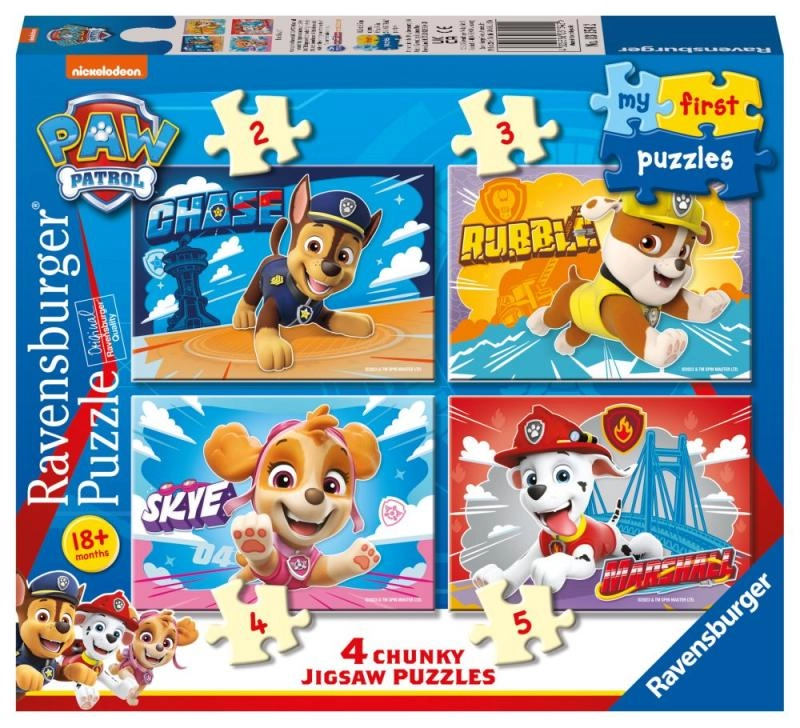 E-shop RAVENSBURGER Moje první Tlapková patrola 4v1 2,3,4,5 dielov