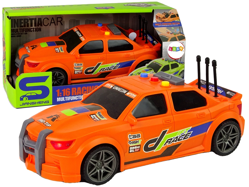 E-shop LEAN TOYS Športové auto oranžová 1:16