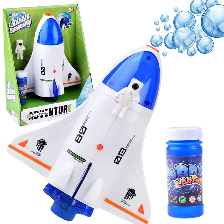 E-shop JOKO Bublifuk na batérie Vesmírna Raketa s Kozmonautom + svetlo a zvuk