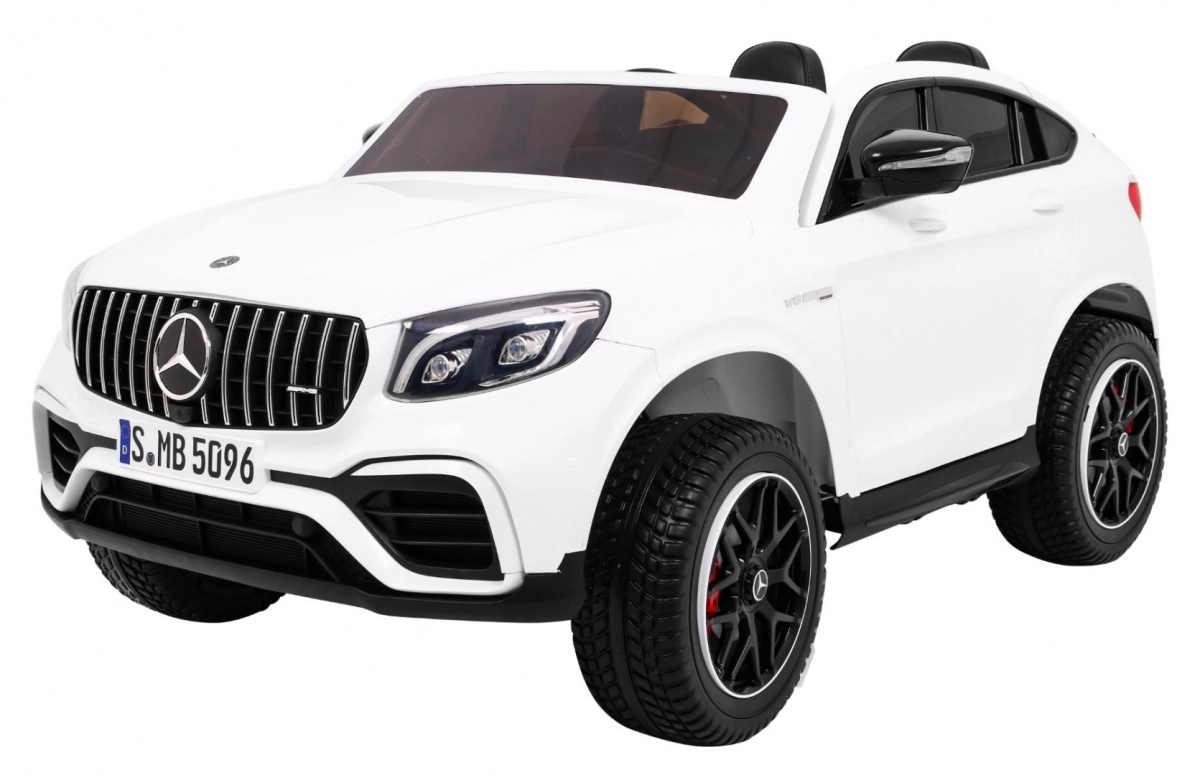 Elektrické autíčko Mercedes GLC 63 S pre deti SUV s pohonom 4x4 – Biele