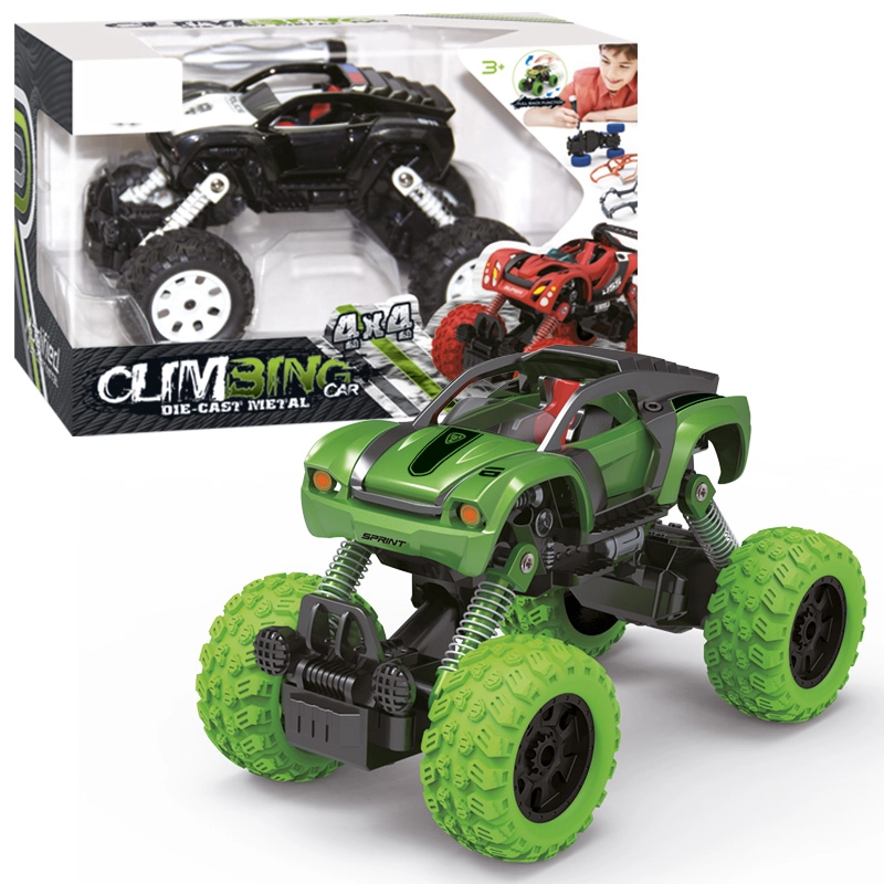 Skrutkovacie autíčko 1:32 4WD s naťahovacím pohonom Pull Back