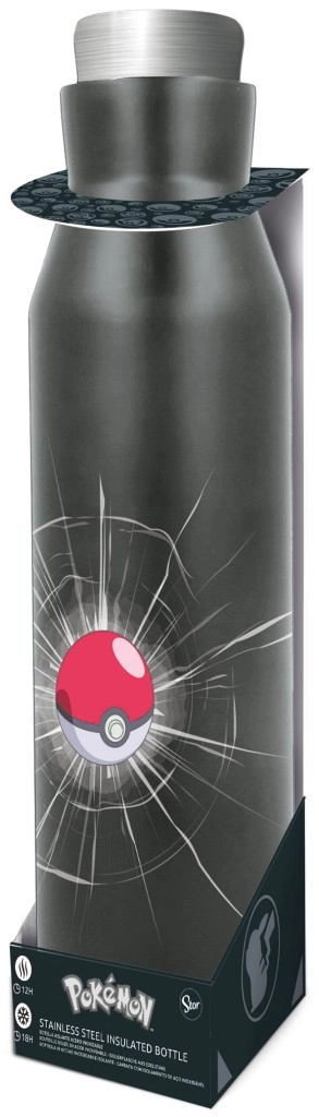 E-shop Stor Pokémon nerezová termo fľaša čierna 580 ml