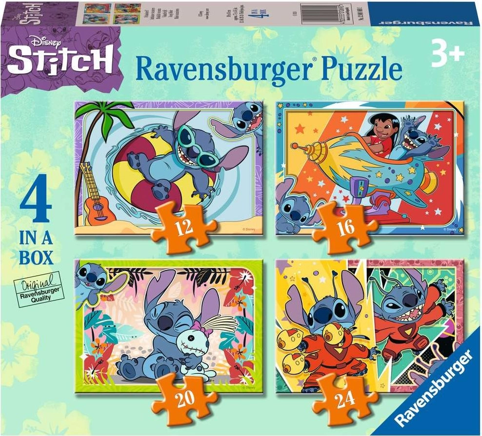 E-shop RAVENSBURGER Lilo a Stitch 4v1 12 16 20 24 dielov