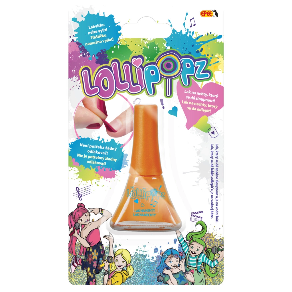E-shop Detský lak na nechty LOLLIPOPZ – oranžový