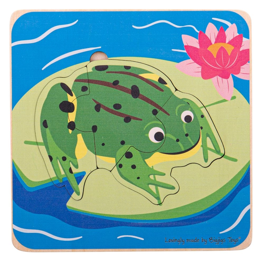 E-shop Bigjigs Toys vkladacie puzzle životné cykly žaby