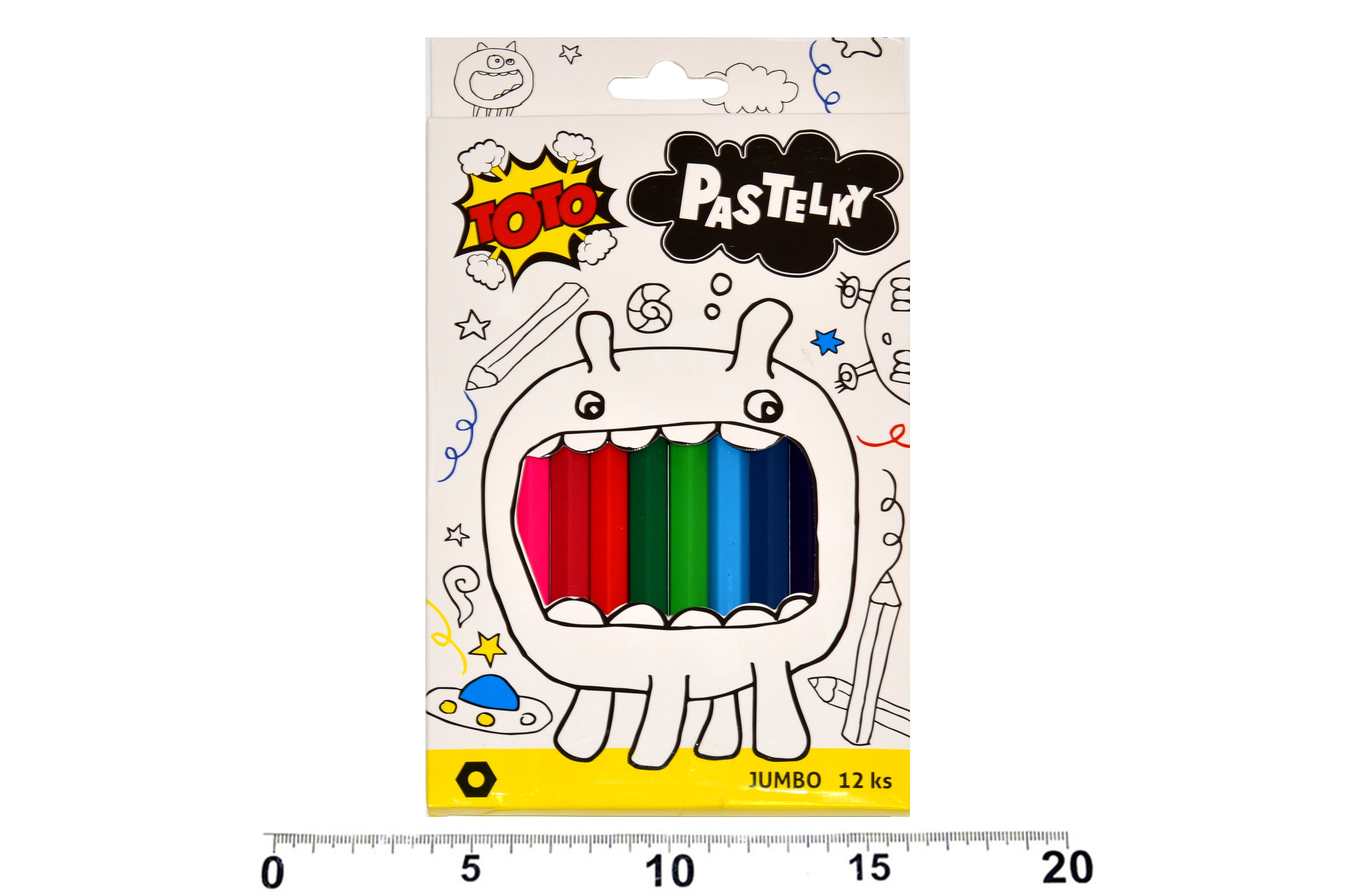 Pastelky Jumbo šesťhranné 12 ks