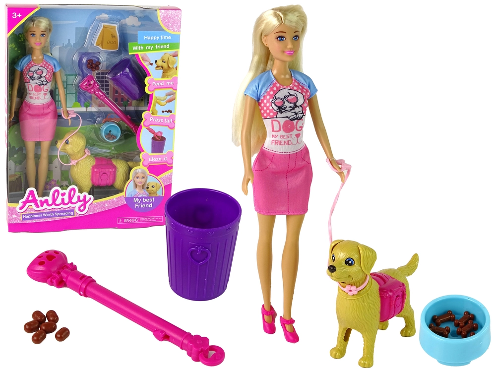 E-shop Lean Toys Anlily so psíkom a doplnkami