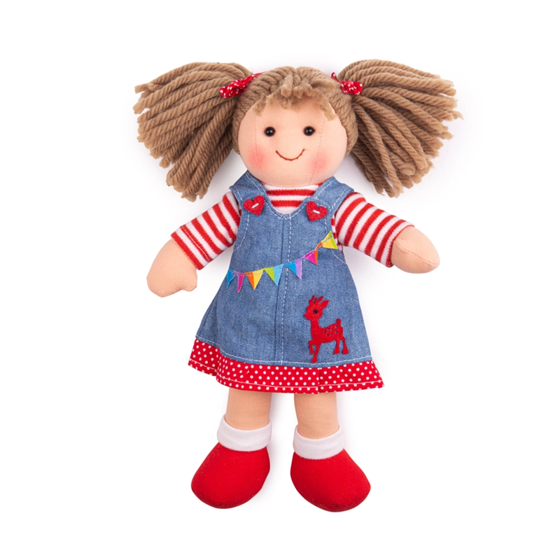 E-shop Bigjigs Toys Látková Hattie 28 cm