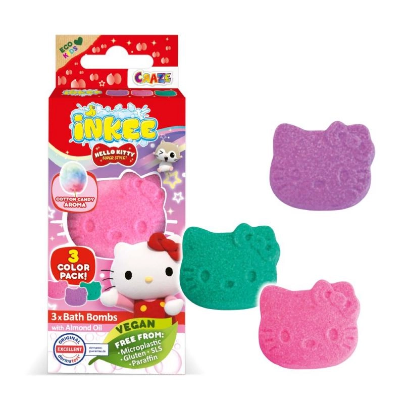 E-shop Hello Kitty Bath bomba do kúpeľa pre deti 3x15 g