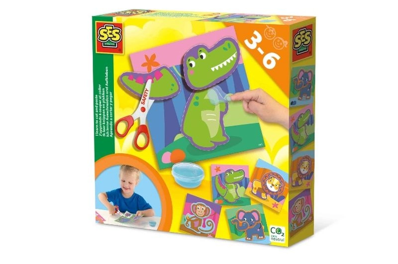 SES Creative učím sa strihať a lepiť – zvieratká