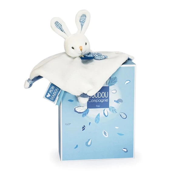 Doudou plyšový mojkáčik zajačik 20 cm pre bábätká