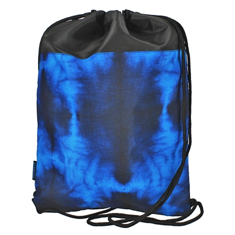 modrý vak na šport a obuv