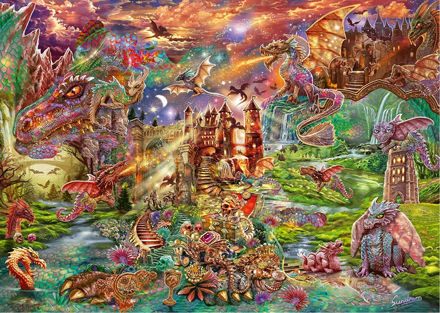 E-shop Puzzle Dračí poklad 2000 dielikov SCHMIDT