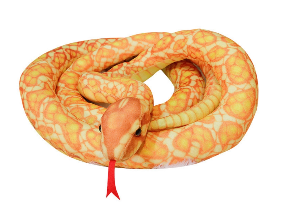 E-shop Plyšový Had Zlatý 110 cm