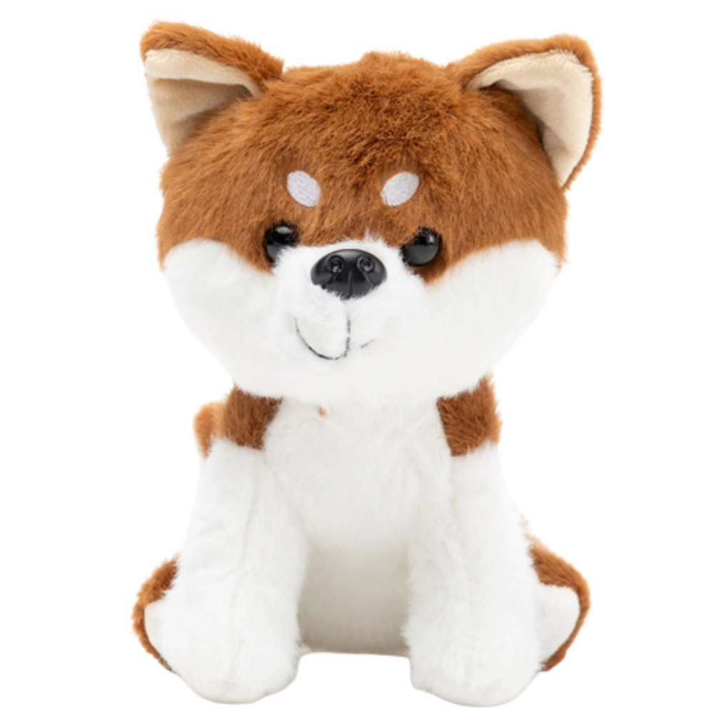 Plyšový pes Shiba Inu hnedo-biely 20 cm