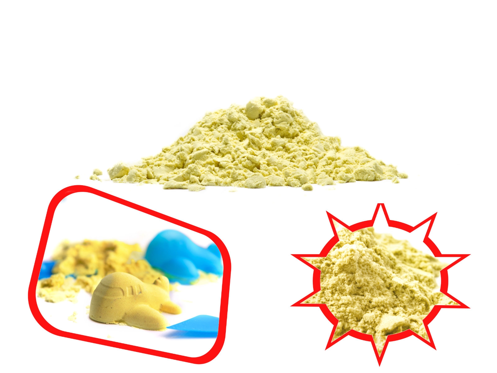 PlaySand magický tekutý piesok žltá 1 kg