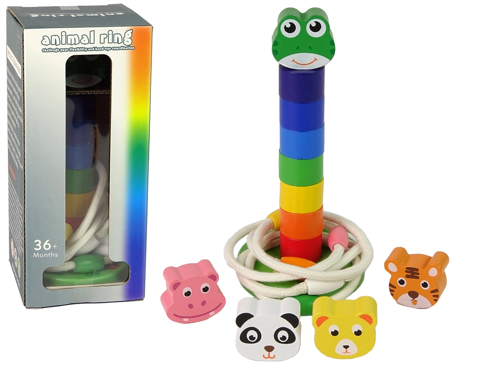 E-shop Lean Toys pyramída so zvieratkami