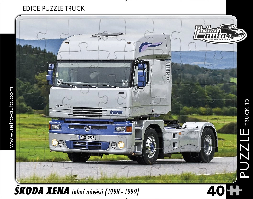 E-shop RETRO-AUTA TRUCK č.13 Škoda Xena ťahač návesov 1998-1999 40 dielov