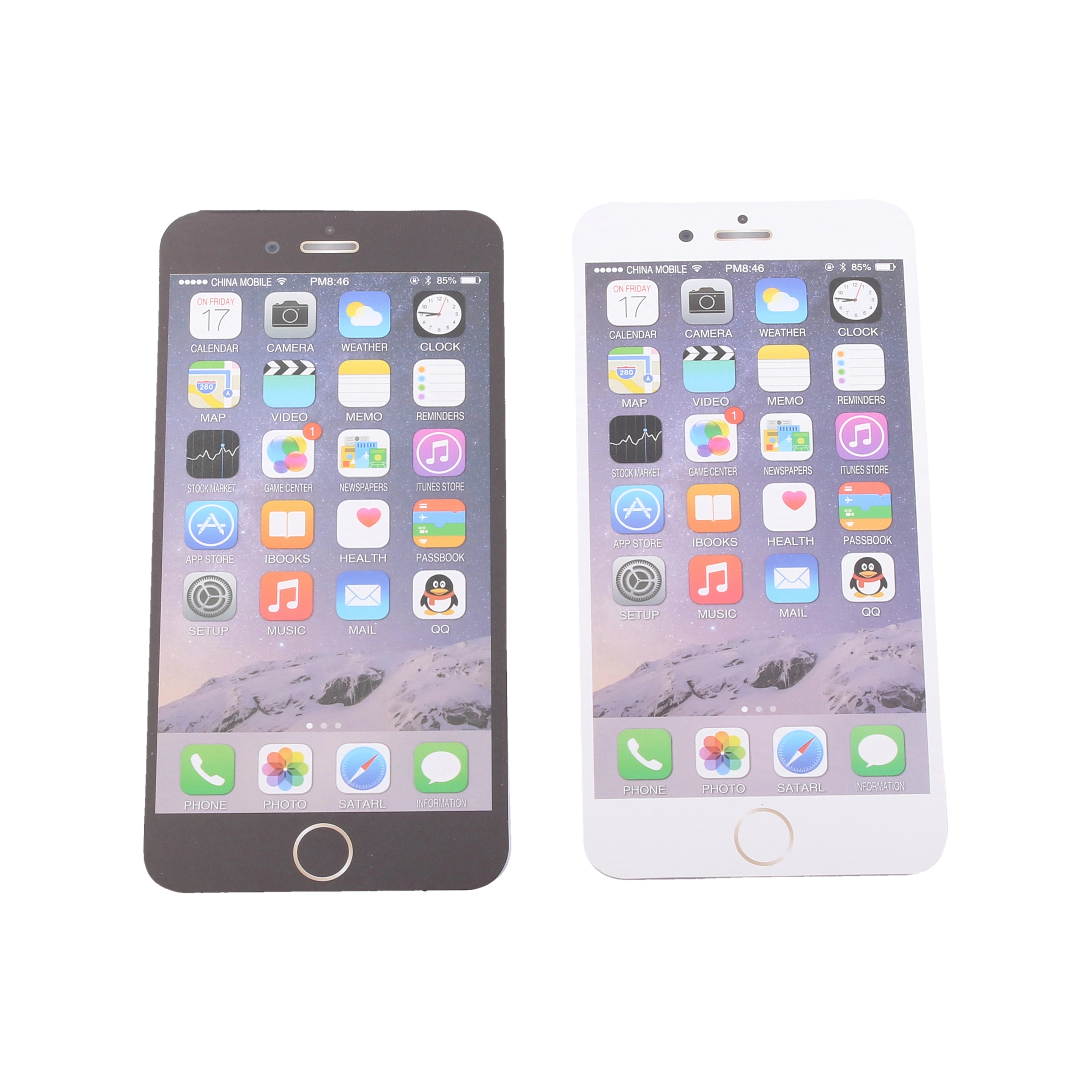 E-shop Wiky Notes iPhone 7,8 x 16 cm čierna 50 listov