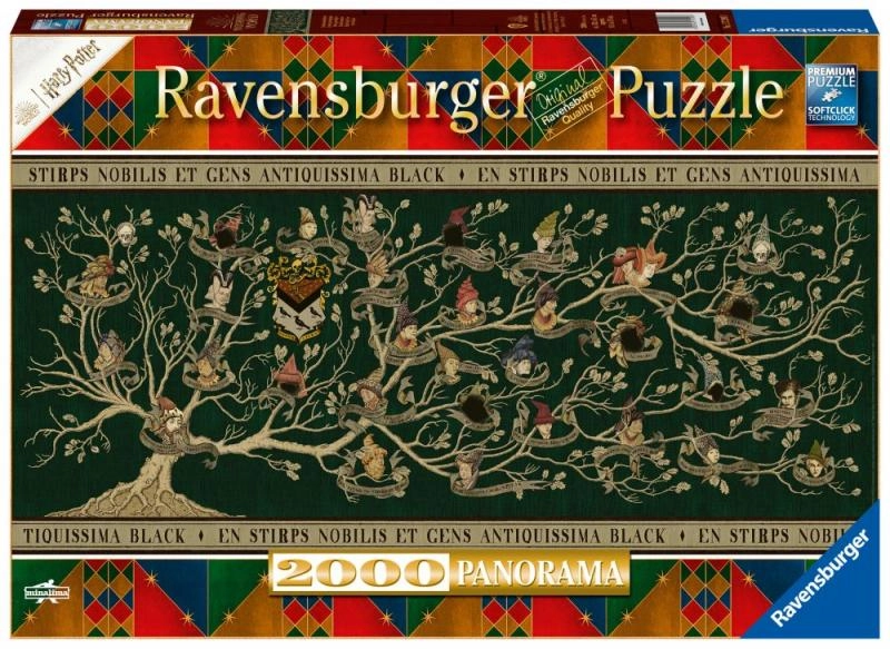 E-shop RAVENSBURGER Panoramatické Harry Potter: Rodokmen 2000 dielov