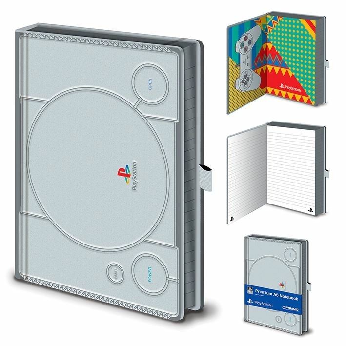 CurePink Poznámkový A5 blok Playstation PS1 14,8 x 21 cm SR73353