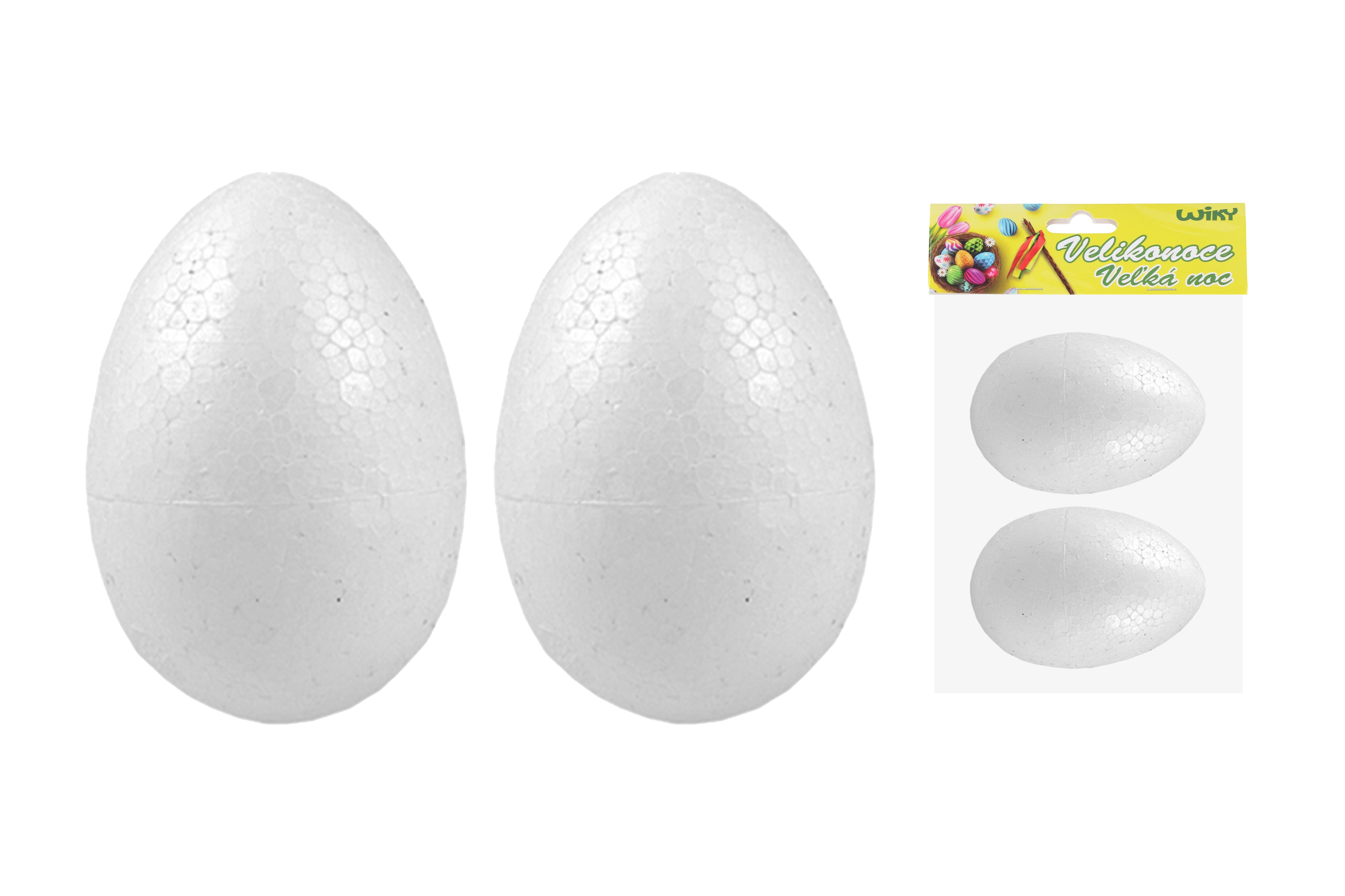 E-shop Vajíčko dekoračné polystyrénové 9 cm, 2ks