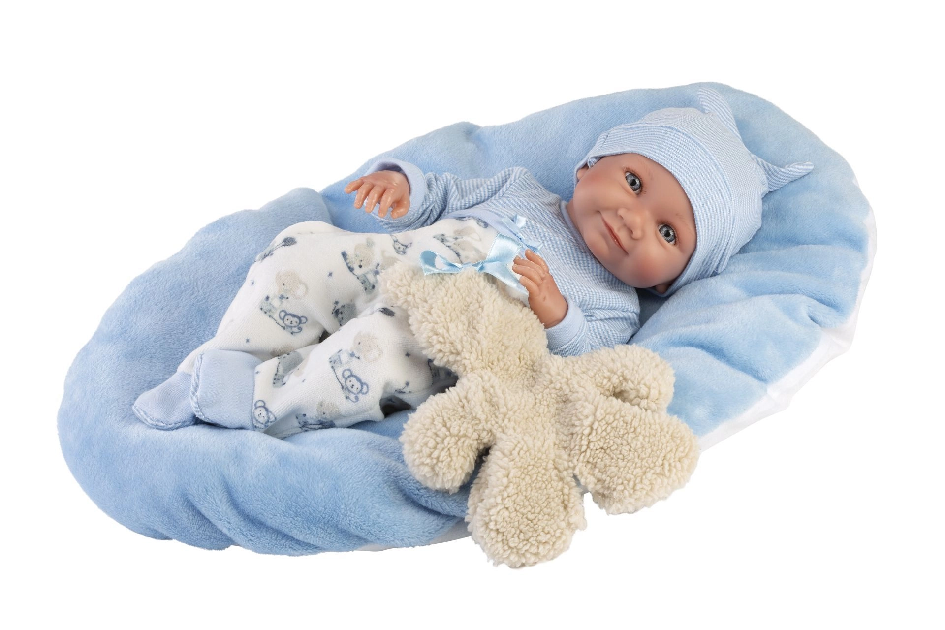 E-shop Llorens 73807 NEW BORN chlapček realistická bábätko s celovinylovým telom 40