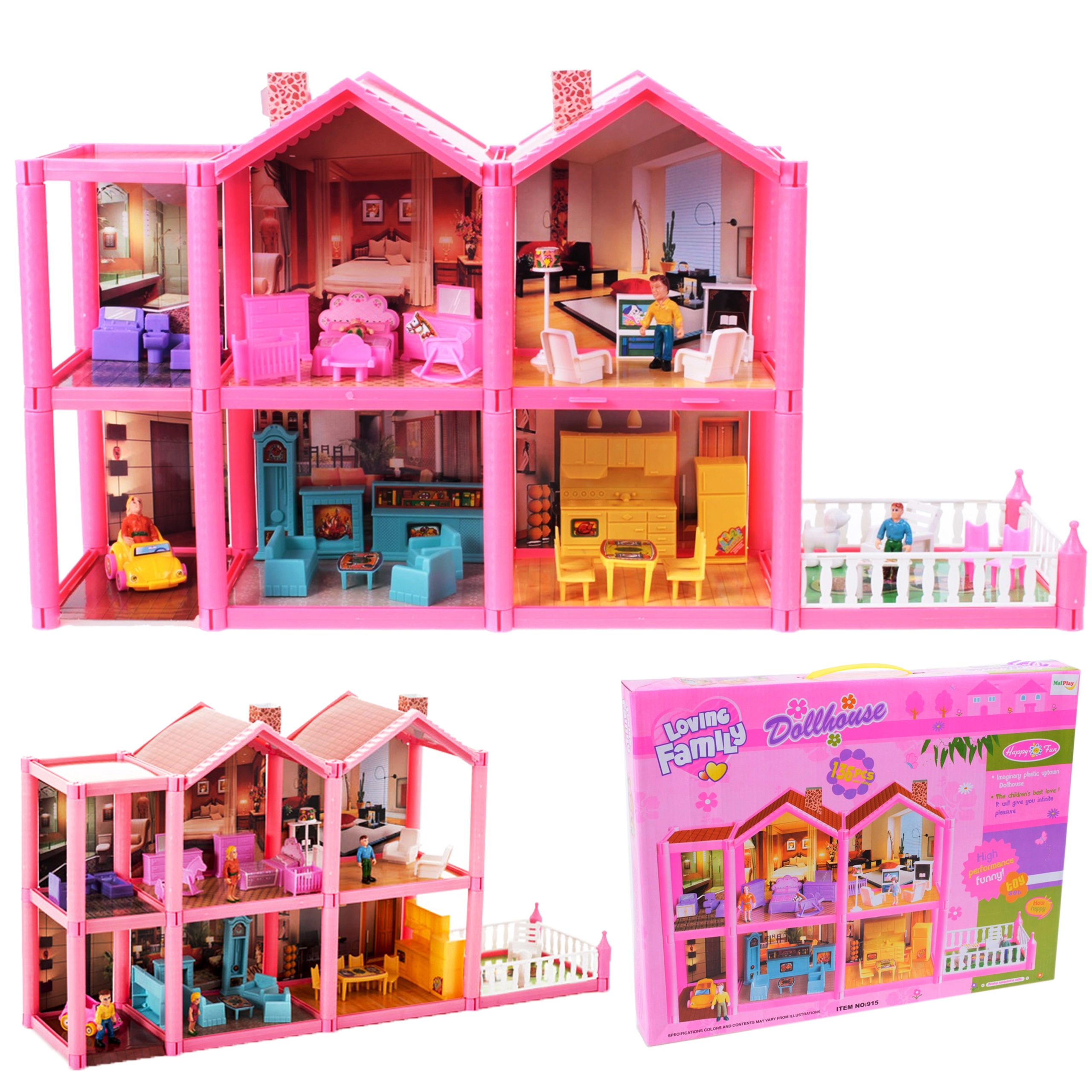 Domček pre bábiky na montáž Villa