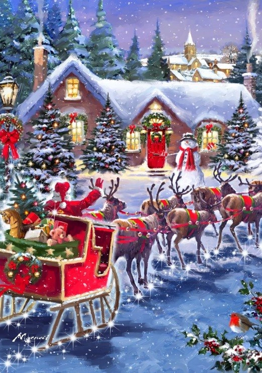 BlueBird Santa a sane 1000 dielov