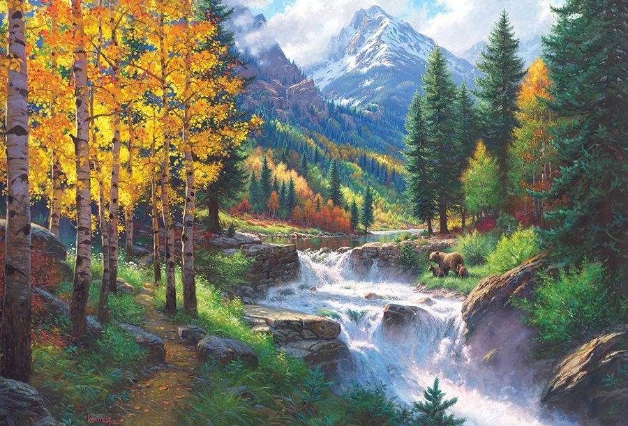 Puzzle Vznešená Hora Rocky Mountain 2000 dielikov Cobble Hill