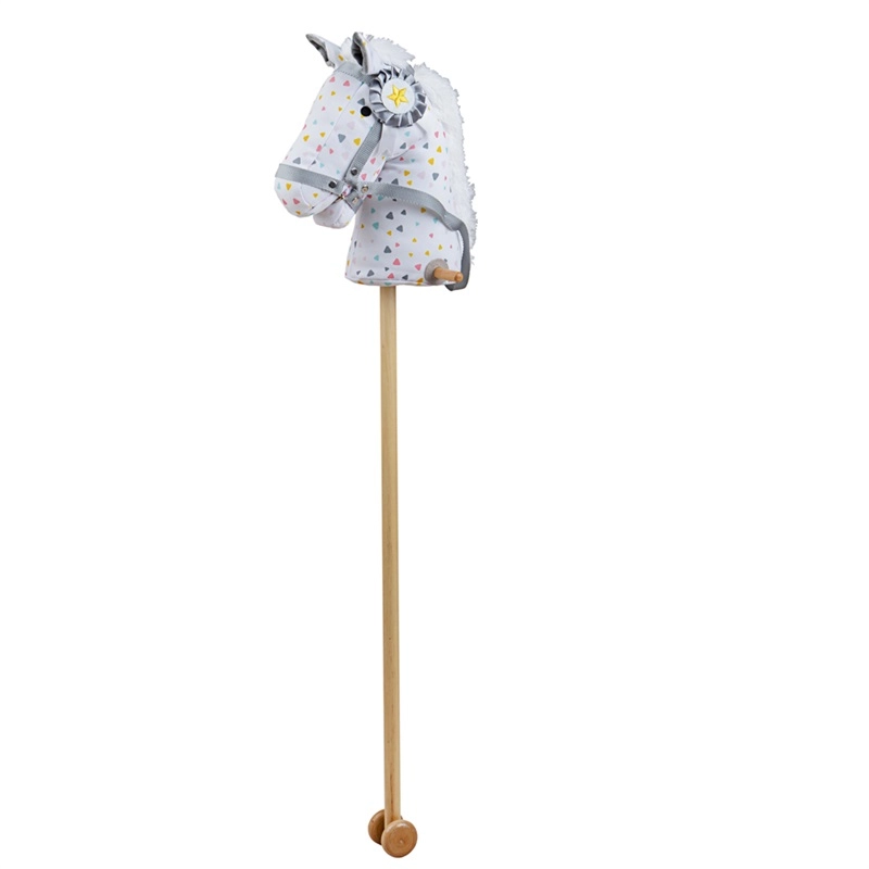 E-shop Bigjigs Toys Koníček na tyči vzorovaný