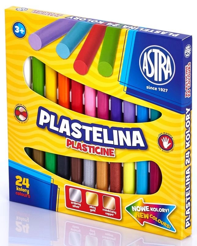 E-shop Astra Plastelína základná 24 farieb (0651)