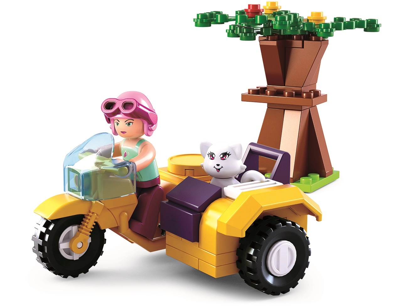 E-shop Sluban B0600C Girl`s Dream Motorka se sajdkárou