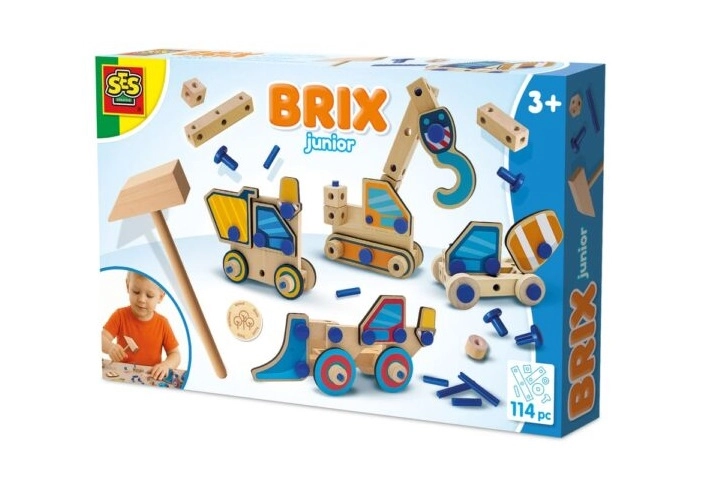 SES BRIX Junior stavebnica stavebné vozidlá