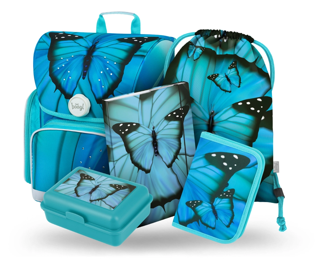 E-shop Školský set BAAGL Ergo Butterfly