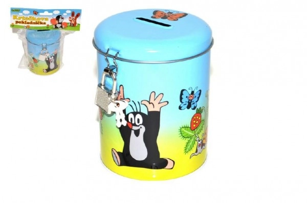 E-shop Pokladnička Krtek kovová 9x11cm v sáčku