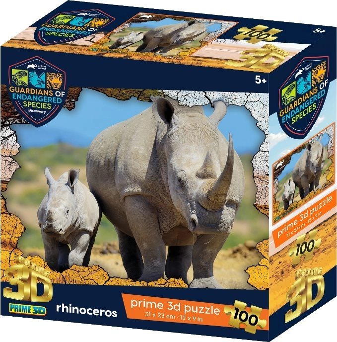 PRIME 3D puzzle GES Nosorožec 100 ks