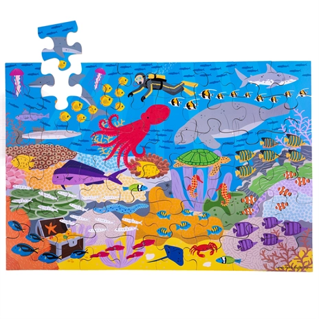 E-shop Bigjigs Toys Podlahové Podmořský svět 48 dielov