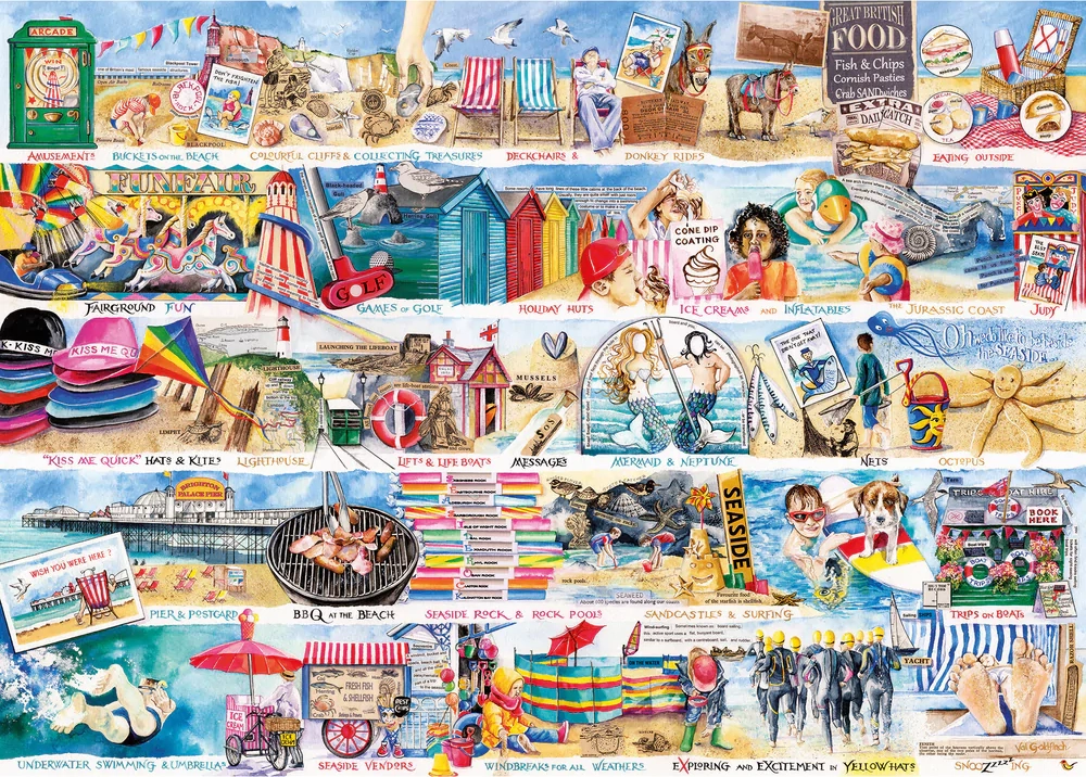 E-shop Gibsons Deckchairs and Donkeys 1000 dielov
