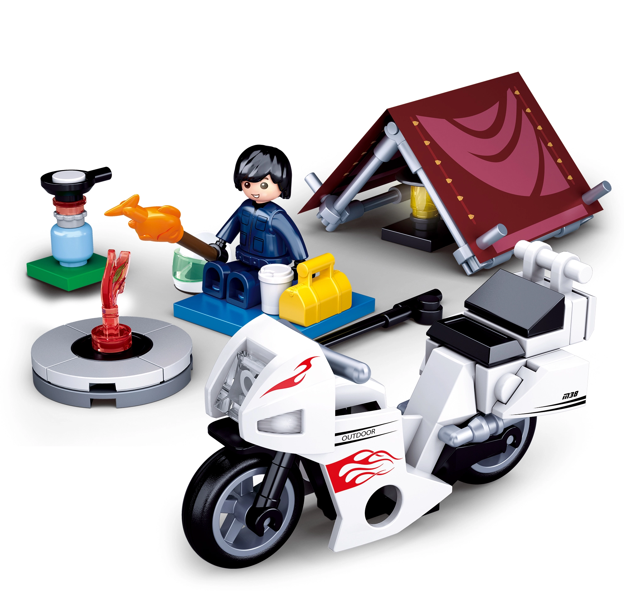 E-shop Sluban B0717E Motorkár v kempe