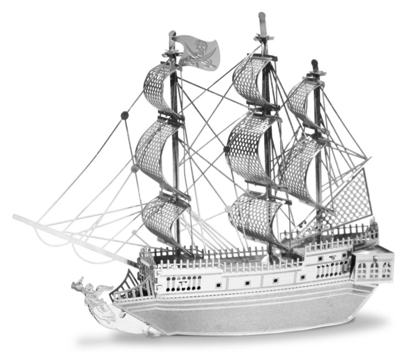 E-shop Metal Earth 3D Puzzle Black Pearl 50 ks