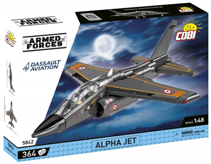 E-shop Cobi 5842 Armed Forces Francúzske ľahké bojové lietadlo Dassault Alpha JET