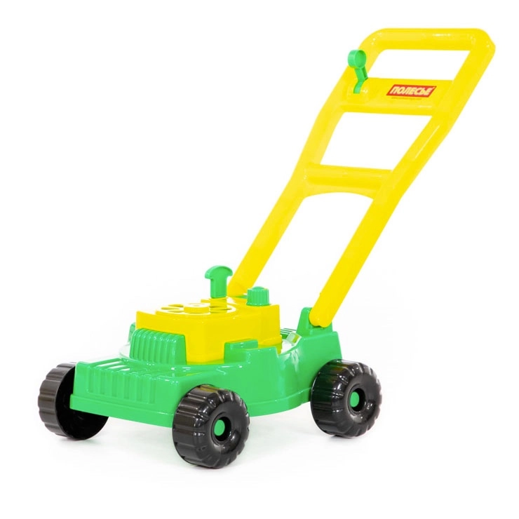 detská kosačka na trávu s hrkálkou, 28 cm