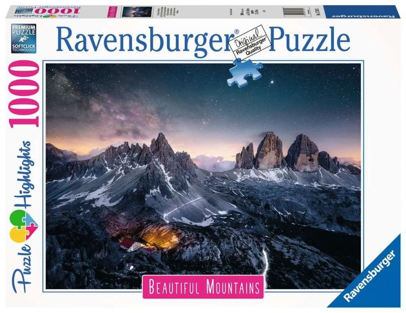 E-shop Ravensburger 173181 Dych berúce hory: Dolomitské Veže Taliansko 1000 dielov