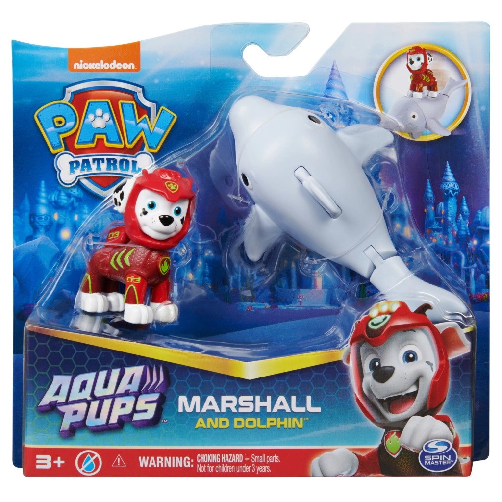 E-shop Spin Master PAW PATROL AQUA VODNÉ KAMARÁDI MARSHALL a delfín